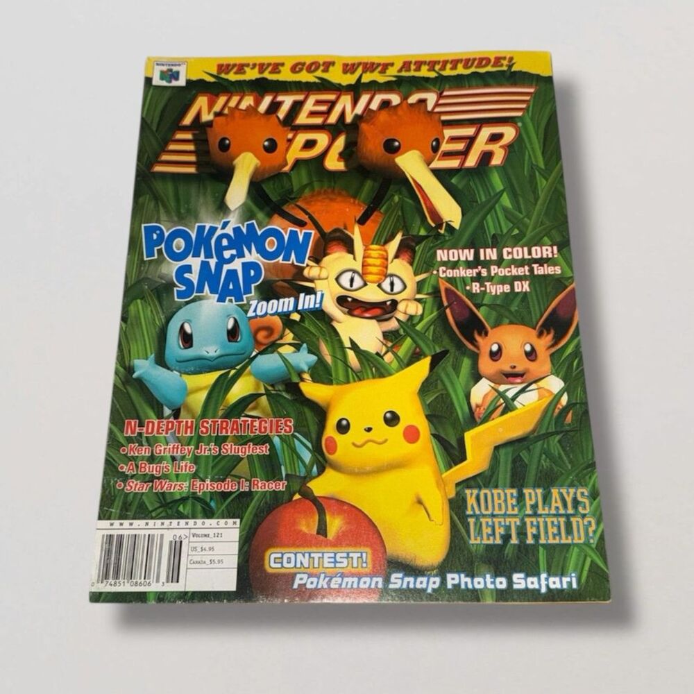 Nintendo Power Volume 121 Pokemon Snap with Sarge's Heroes Poster June 1999